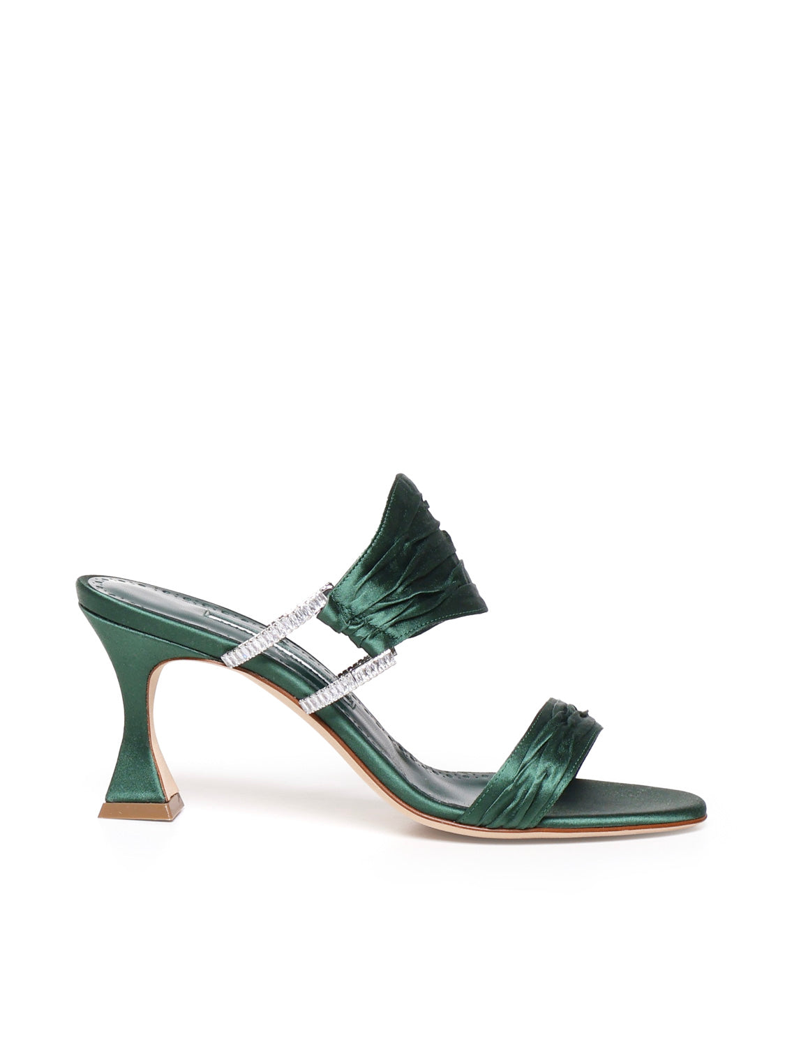 Manolo Blahnik Sandals Green Viscose