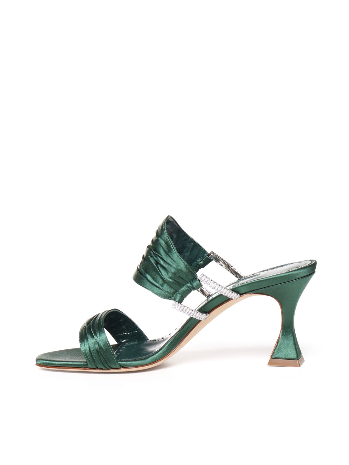 Manolo Blahnik Sandals Green Viscose
