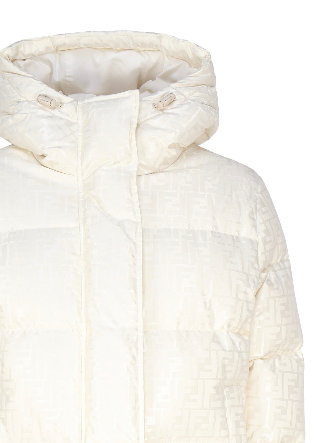 Fendi Coats White Cotton Polyamide