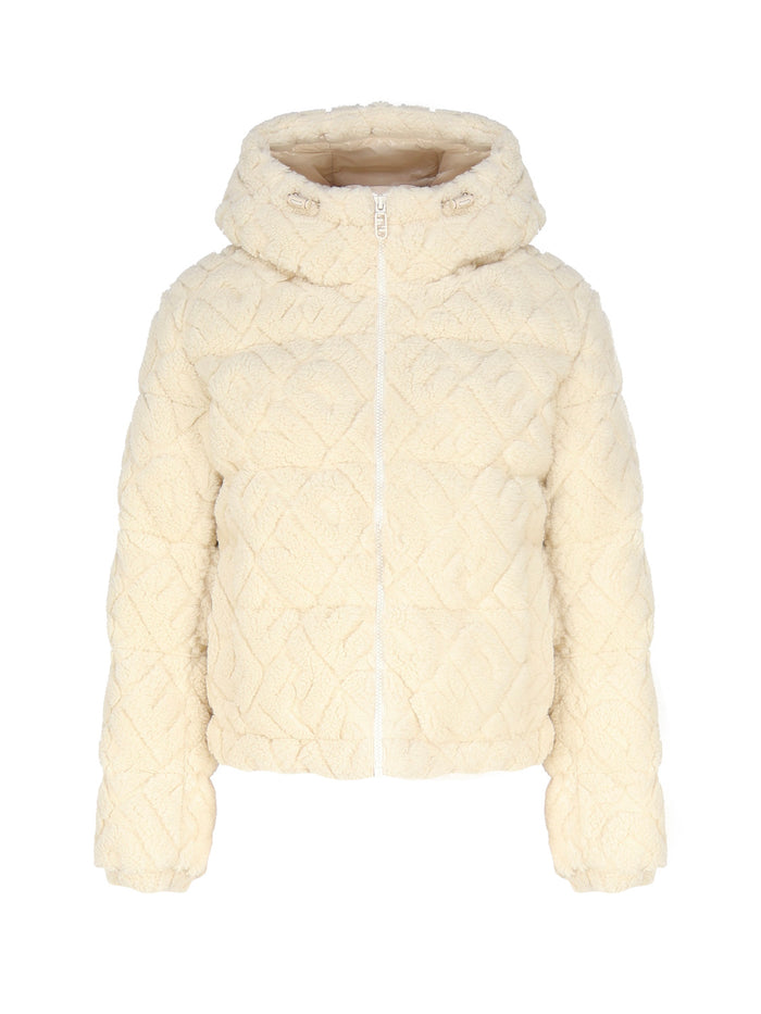 Fendi Coats White Camel Wool