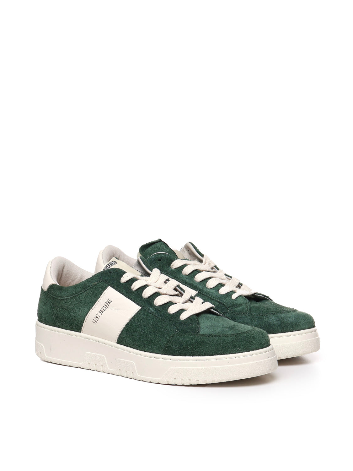 Saint Sneakers Green Suede