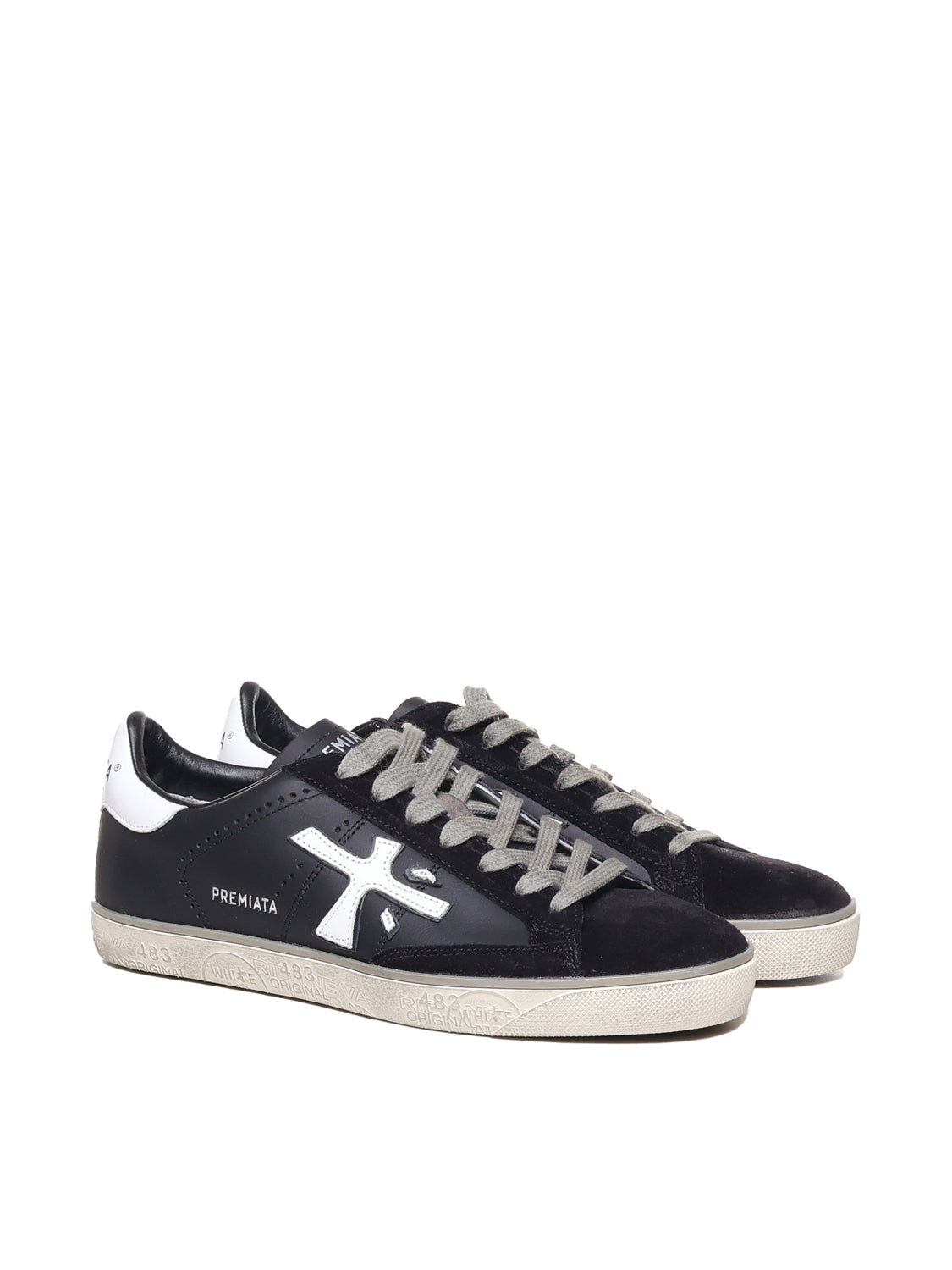 Premiata Sneakers Black Calfskin