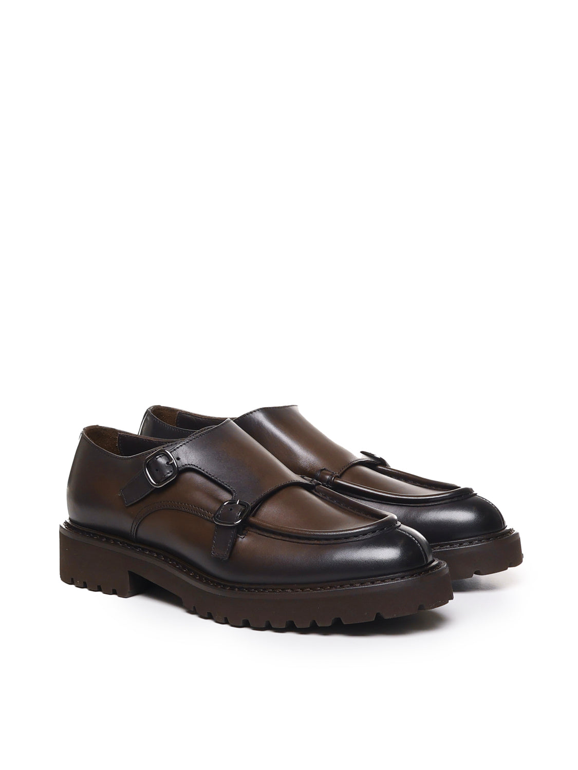 Doucals Flat Shoes Brown Calfskin
