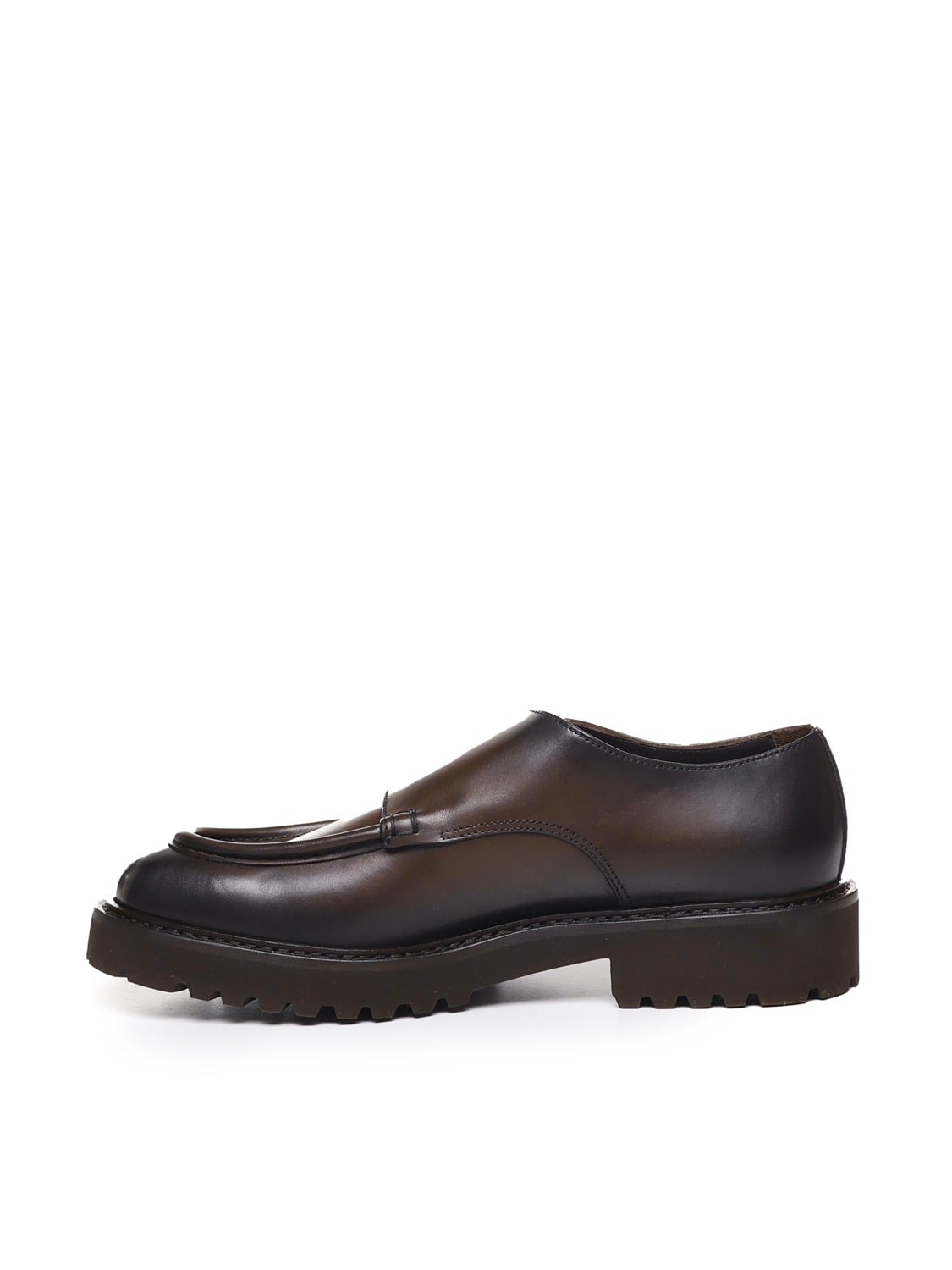 Doucals Flat Shoes Brown Calfskin