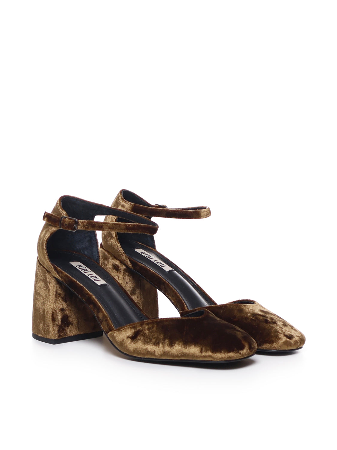 Bibi Lou With Heel Golden Velvet
