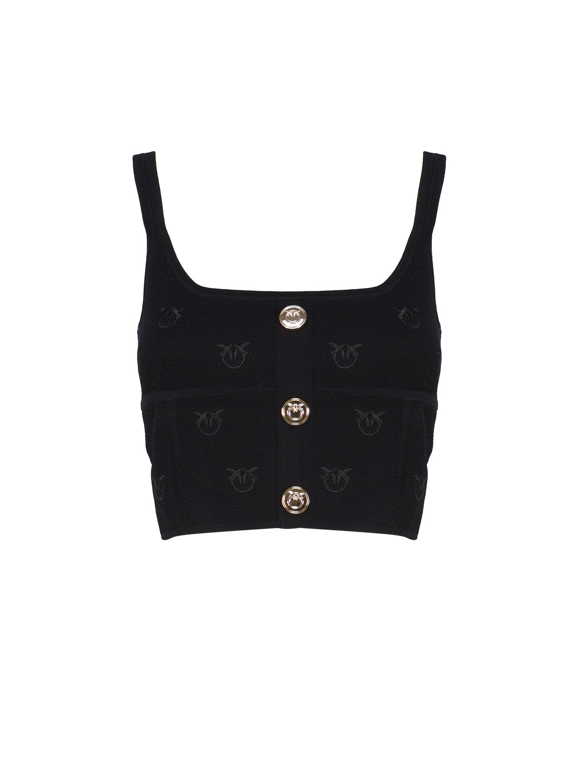 Pinko Top Black Est - Tessuto Esterno: Vi Pa