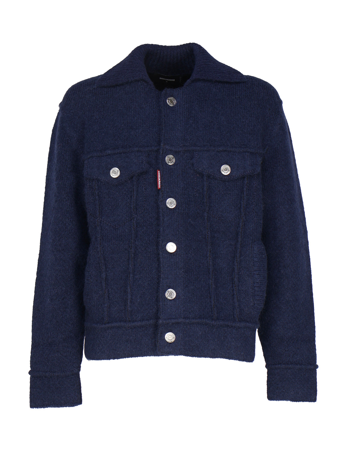 Dsquared2 Jackets Blue Alpaca Wool