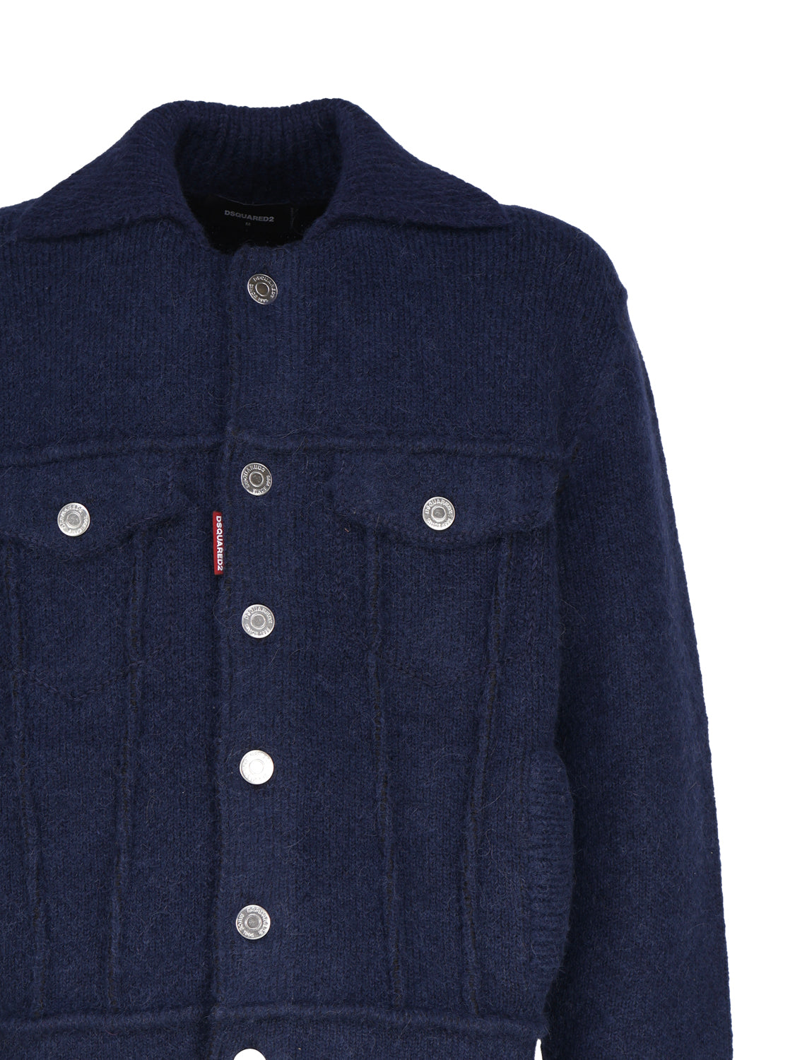 Dsquared2 Jackets Blue Alpaca Wool