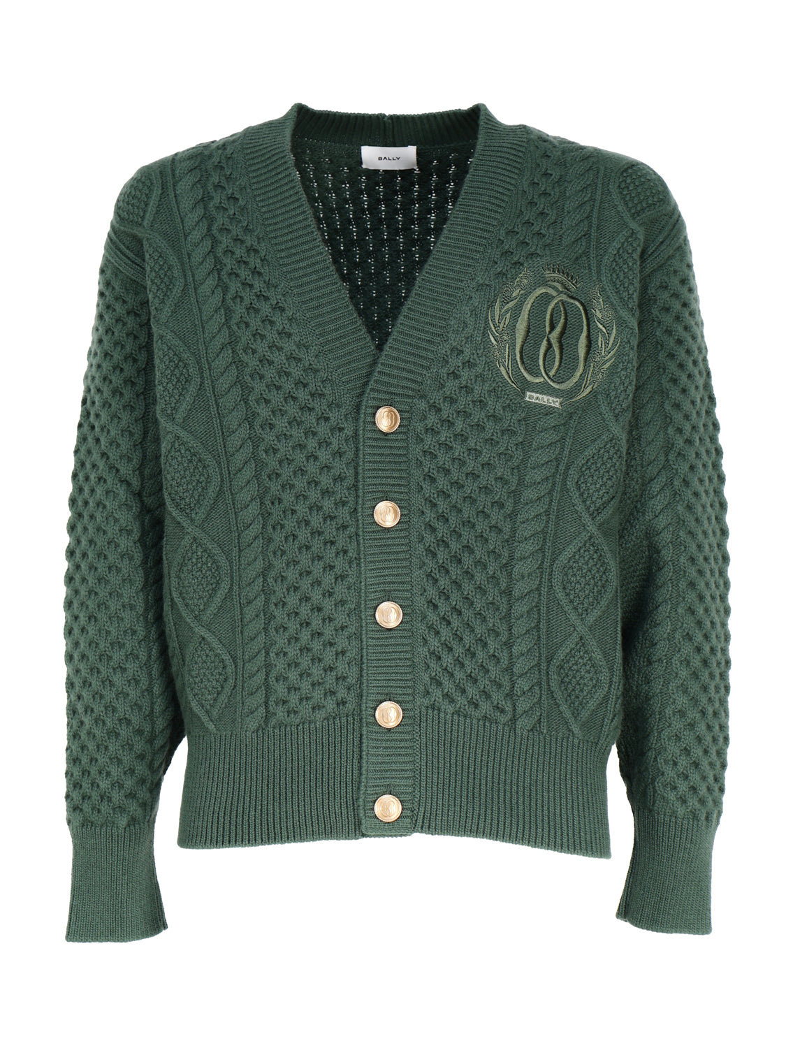 Bally Sweaters Green Wool