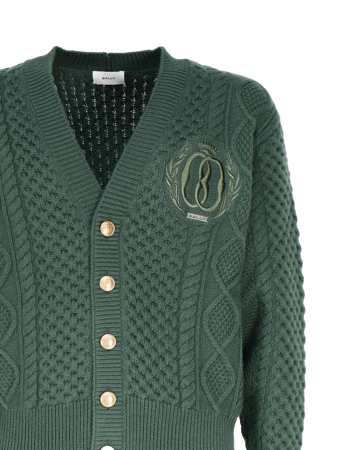 Bally Sweaters Green Wool