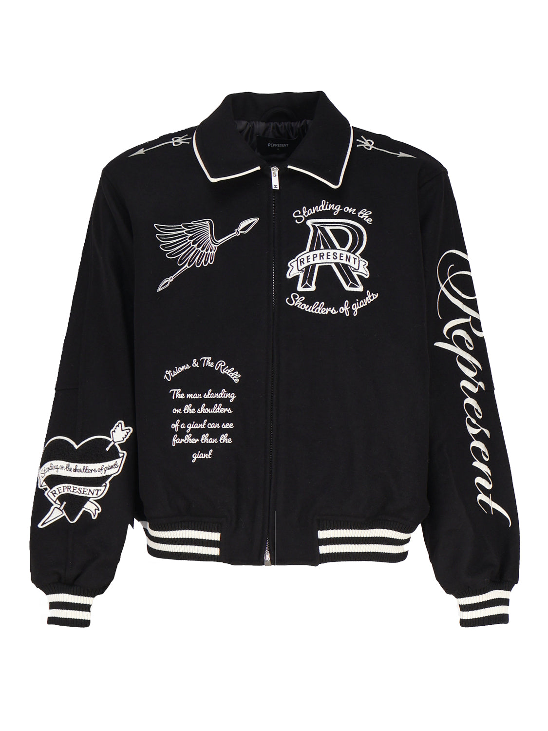 Represent Jackets Black Wool Polyamide