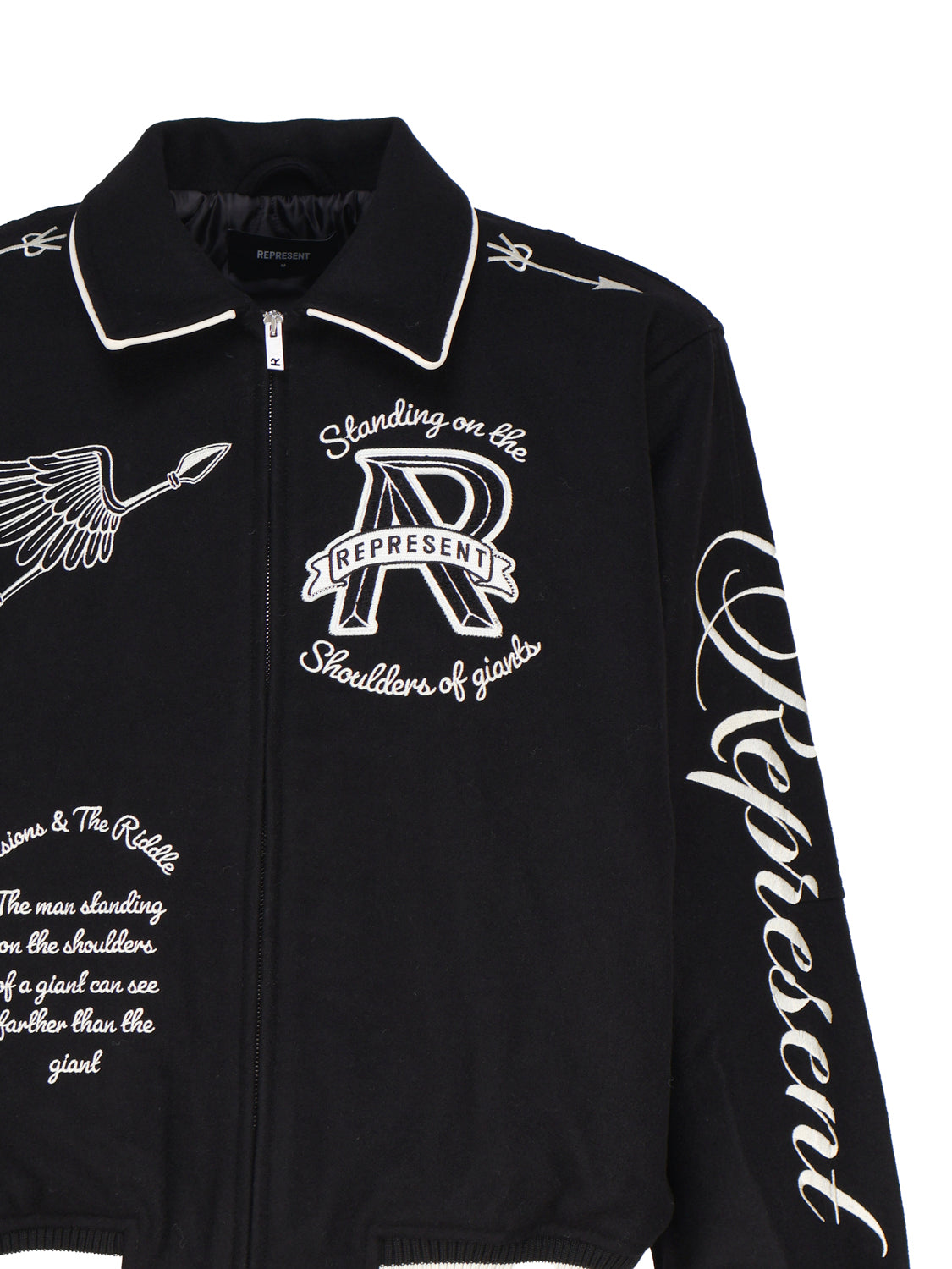 Represent Jackets Black Wool Polyamide