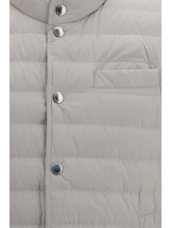 Sleeveless Padded Gilet Ice Polyester Blazers
