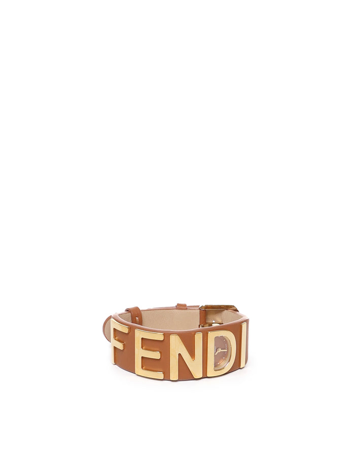 Fendi Bijoux Brown Calfskin