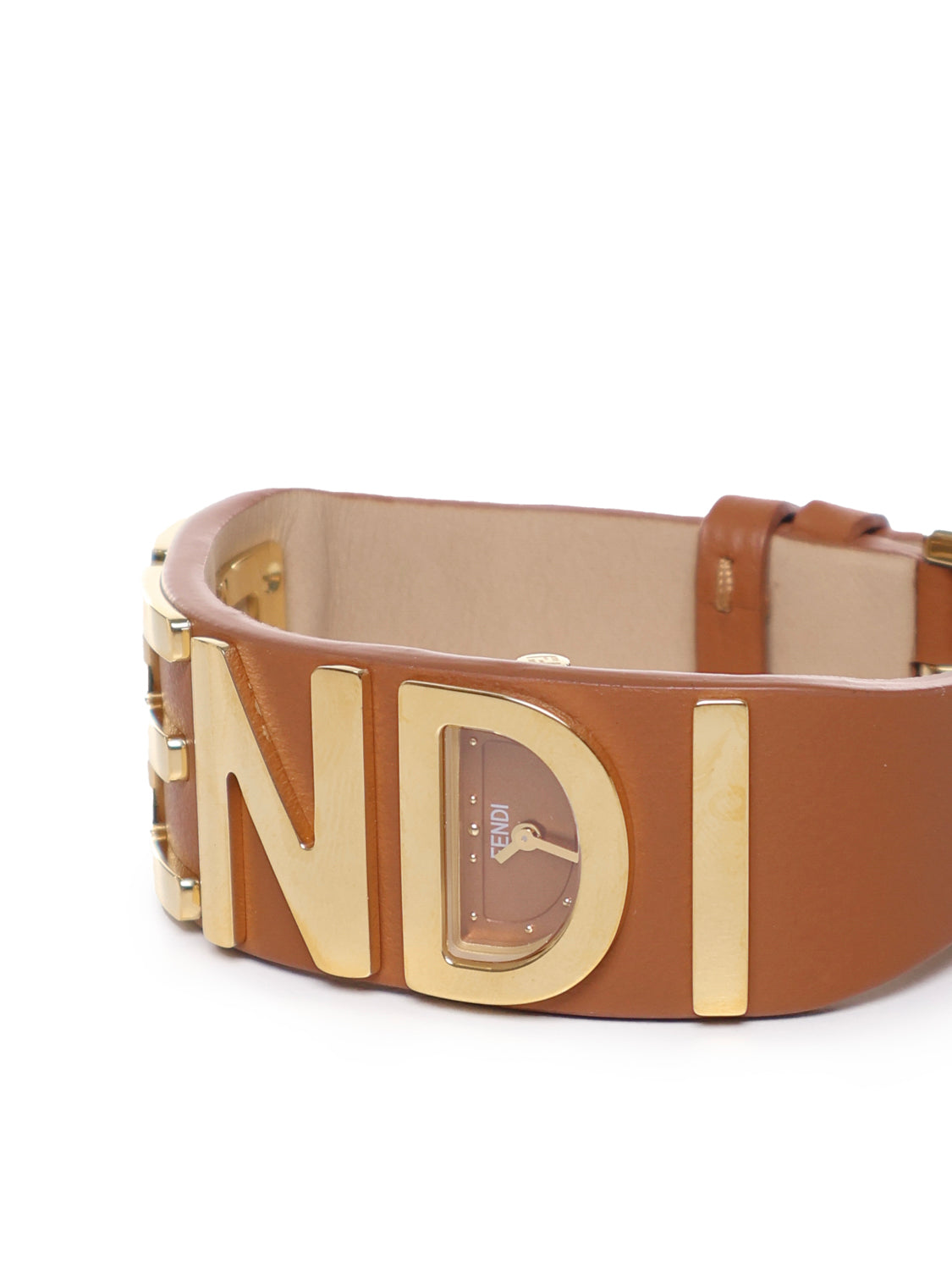 Fendi Bijoux Brown Calfskin
