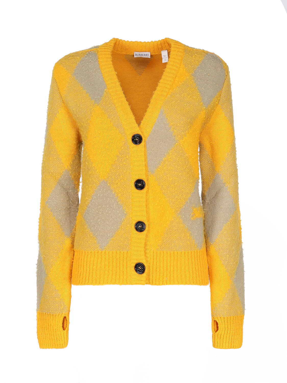 Burberry Sweaters Yellow, Grey Wool