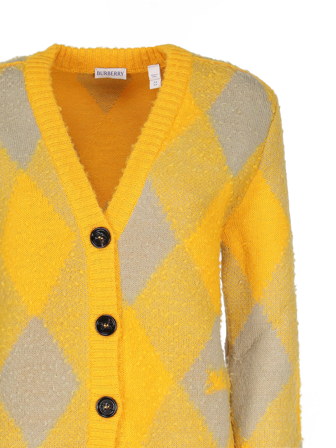 Burberry Sweaters Yellow, Grey Wool