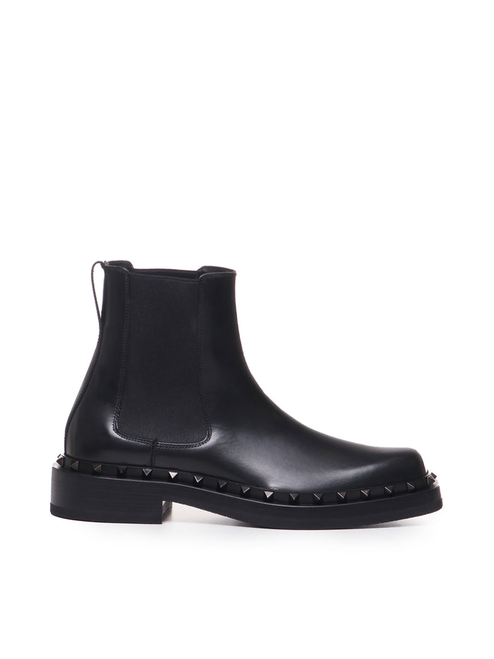 Valentino Garavani Boots Black Pelle Di Vitello