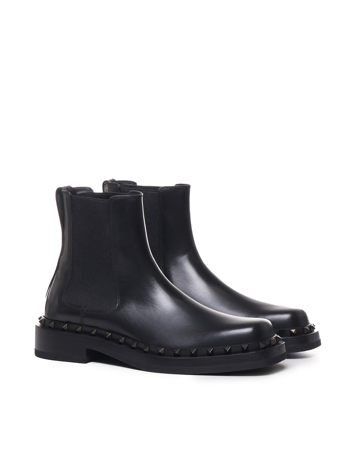Valentino Garavani Boots Black Pelle Di Vitello