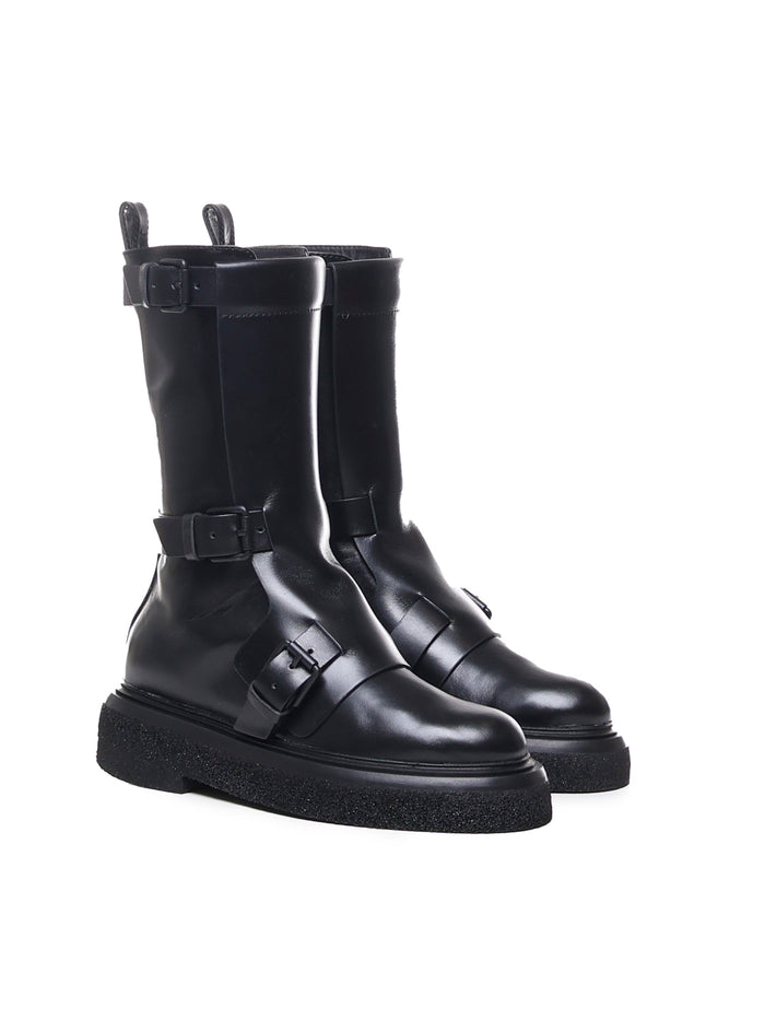 Max Mara Boots Black Calfskin