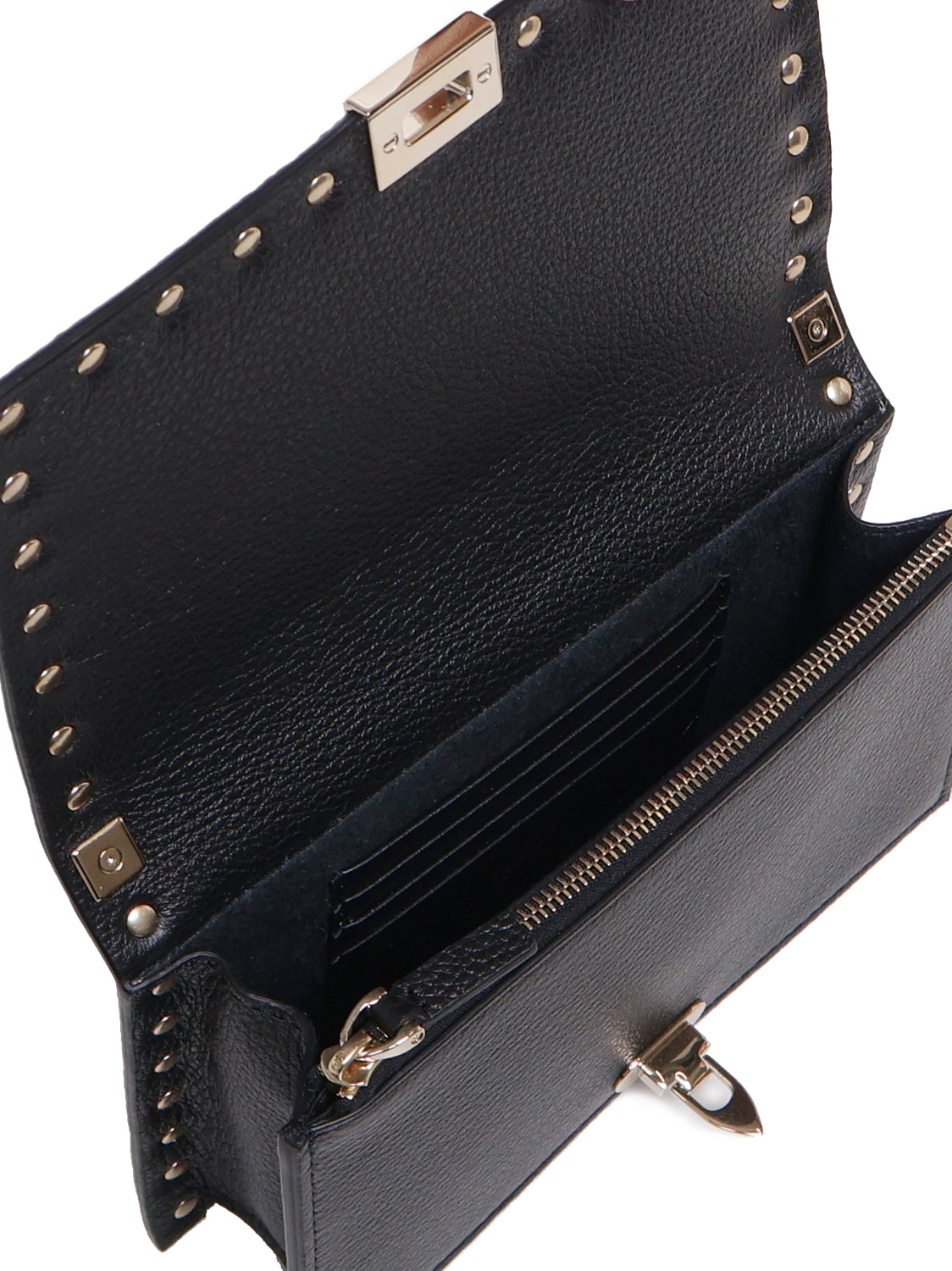 Valentino Garavani Bags Black Calf Leather - Bos Taurus