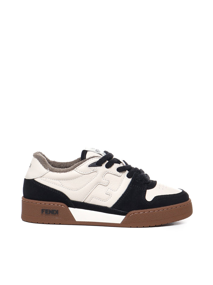 Fendi Sneakers Black, Brown Calfskin