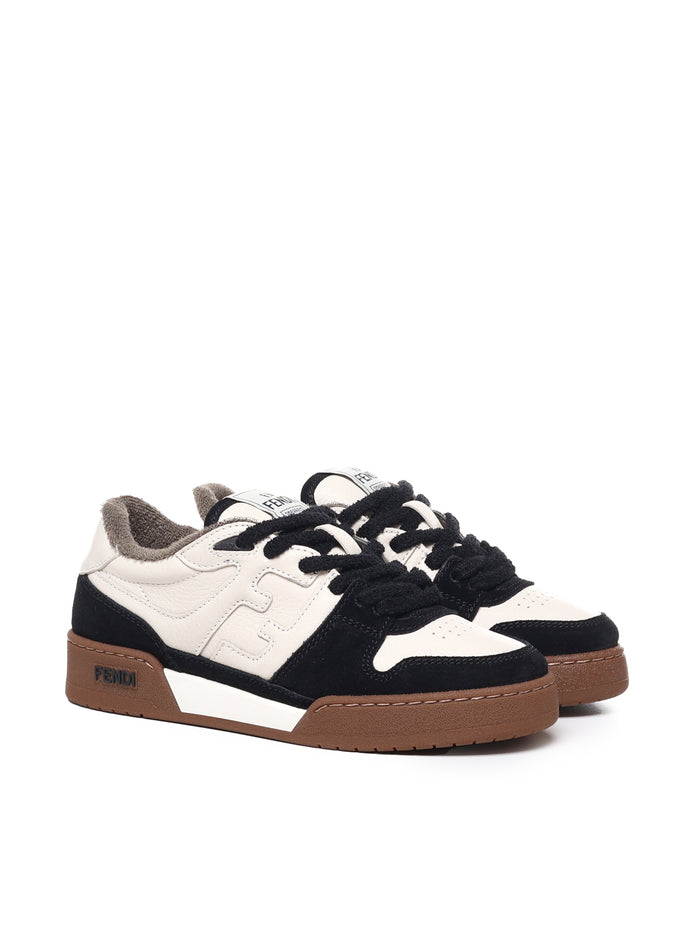 Fendi Sneakers Black, Brown Calfskin