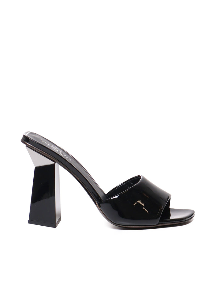 Valentino Garavani Sandals Black Patent Leather