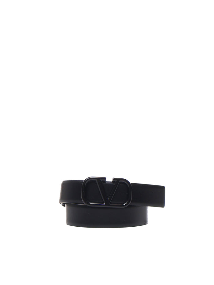 Valentino Garavani Belts Black Calfskin