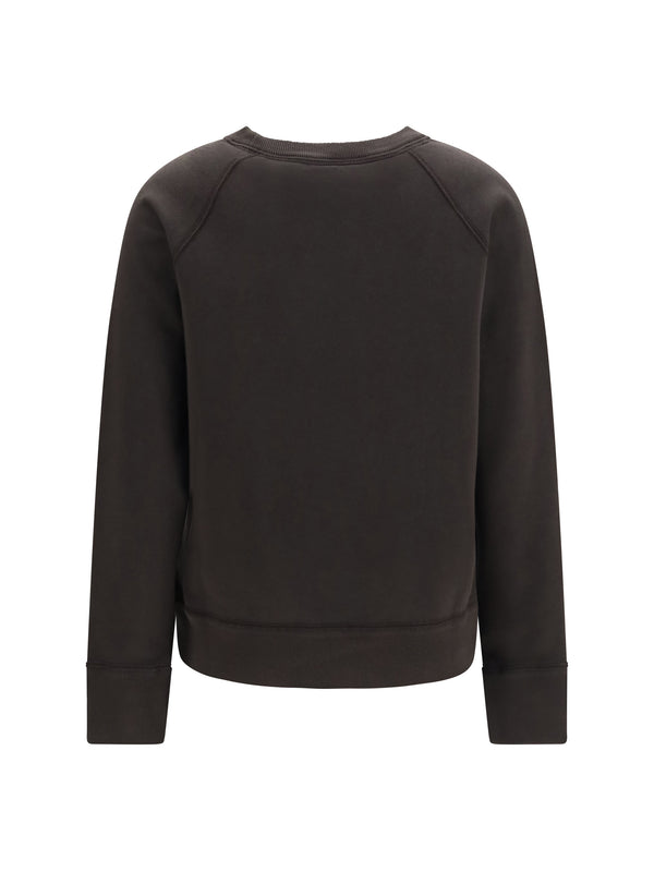 Cotton Sweatshirt Faded Black Sweatshirts