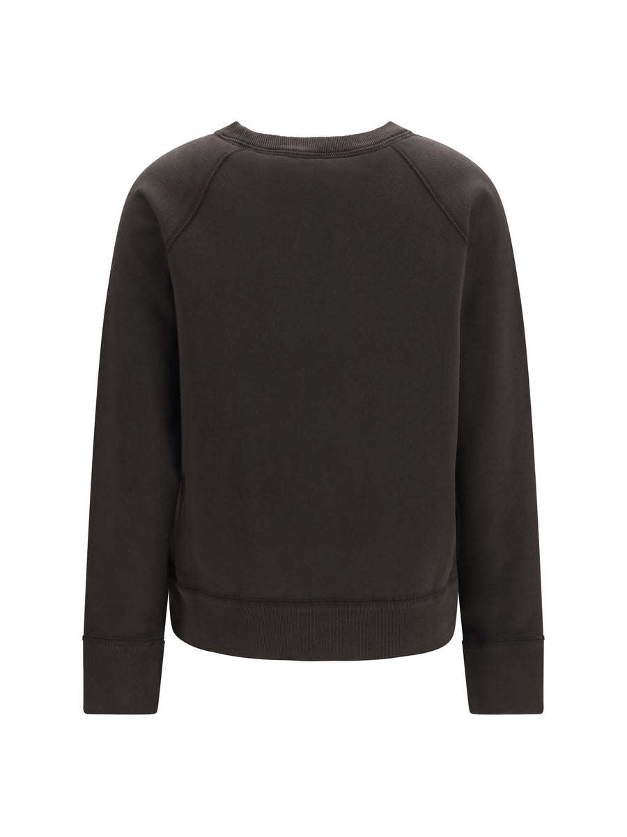 Cotton Sweatshirt Faded Black Sweatshirts