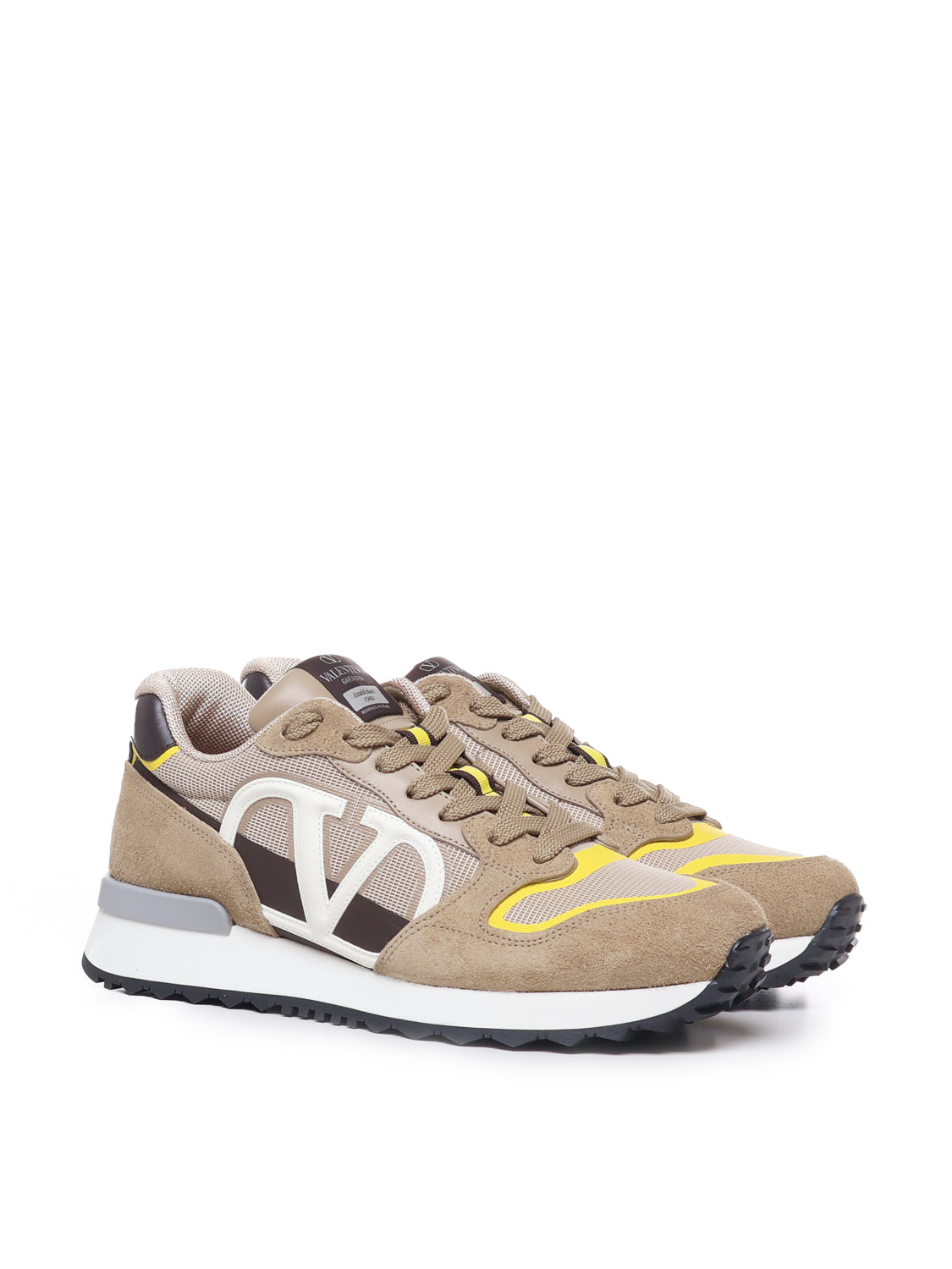 Valentino Garavani Sneakers Brown Fabric