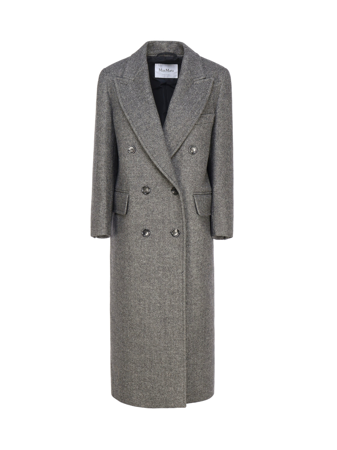 Max Mara Coats Anthracite Wool