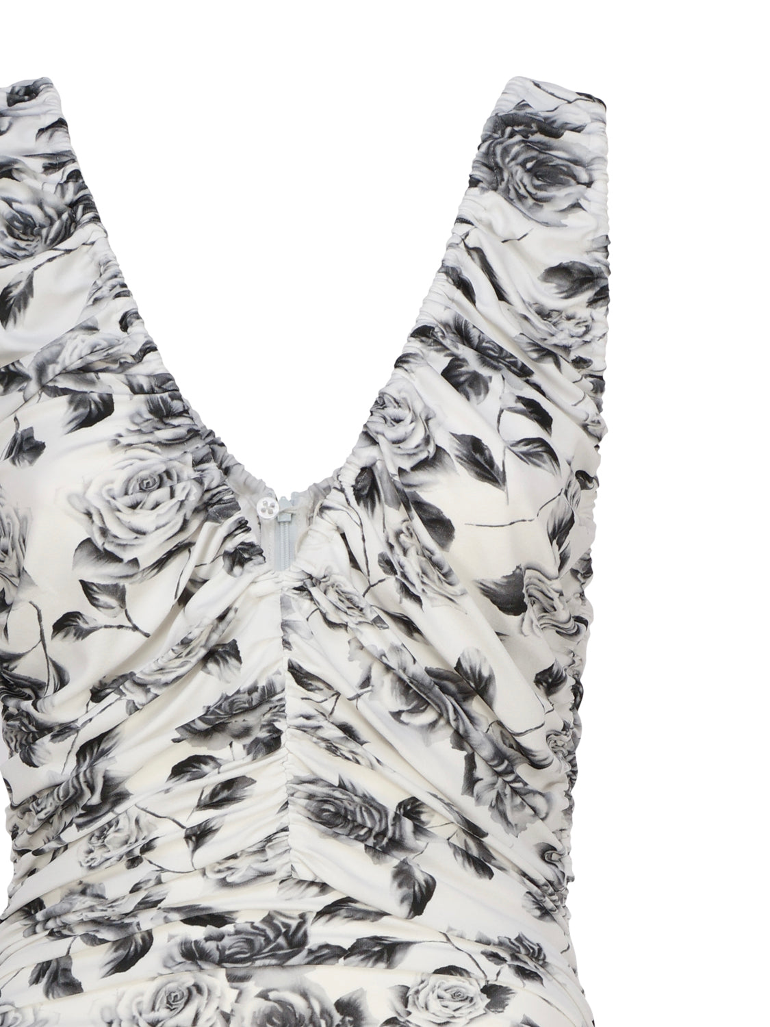Magda Burtym Dresses Black, White Viscose Elastane