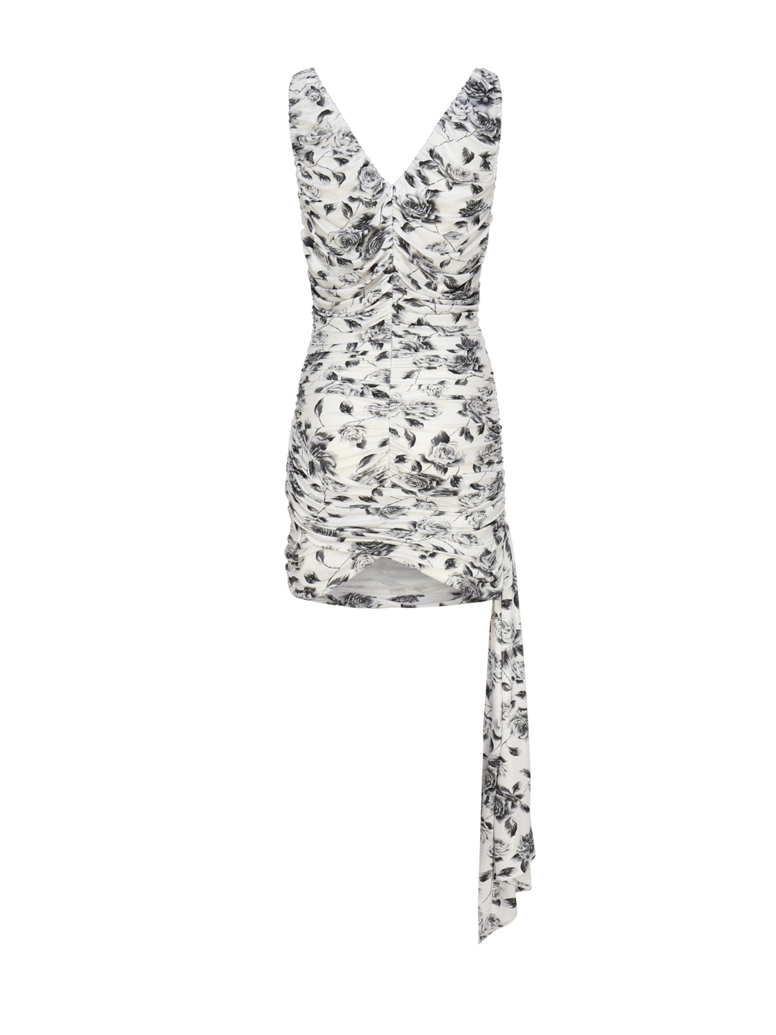 Magda Burtym Dresses Black, White Viscose Elastane