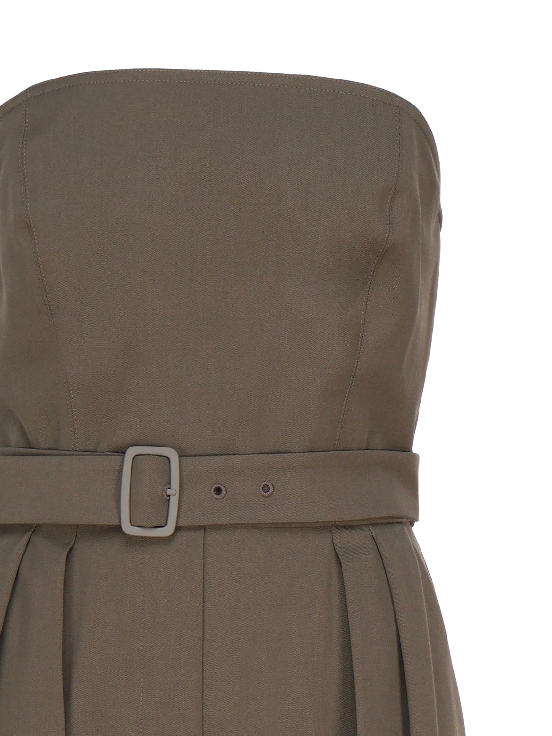 Max Mara Dresses Khaki Virgin Wool Elastane