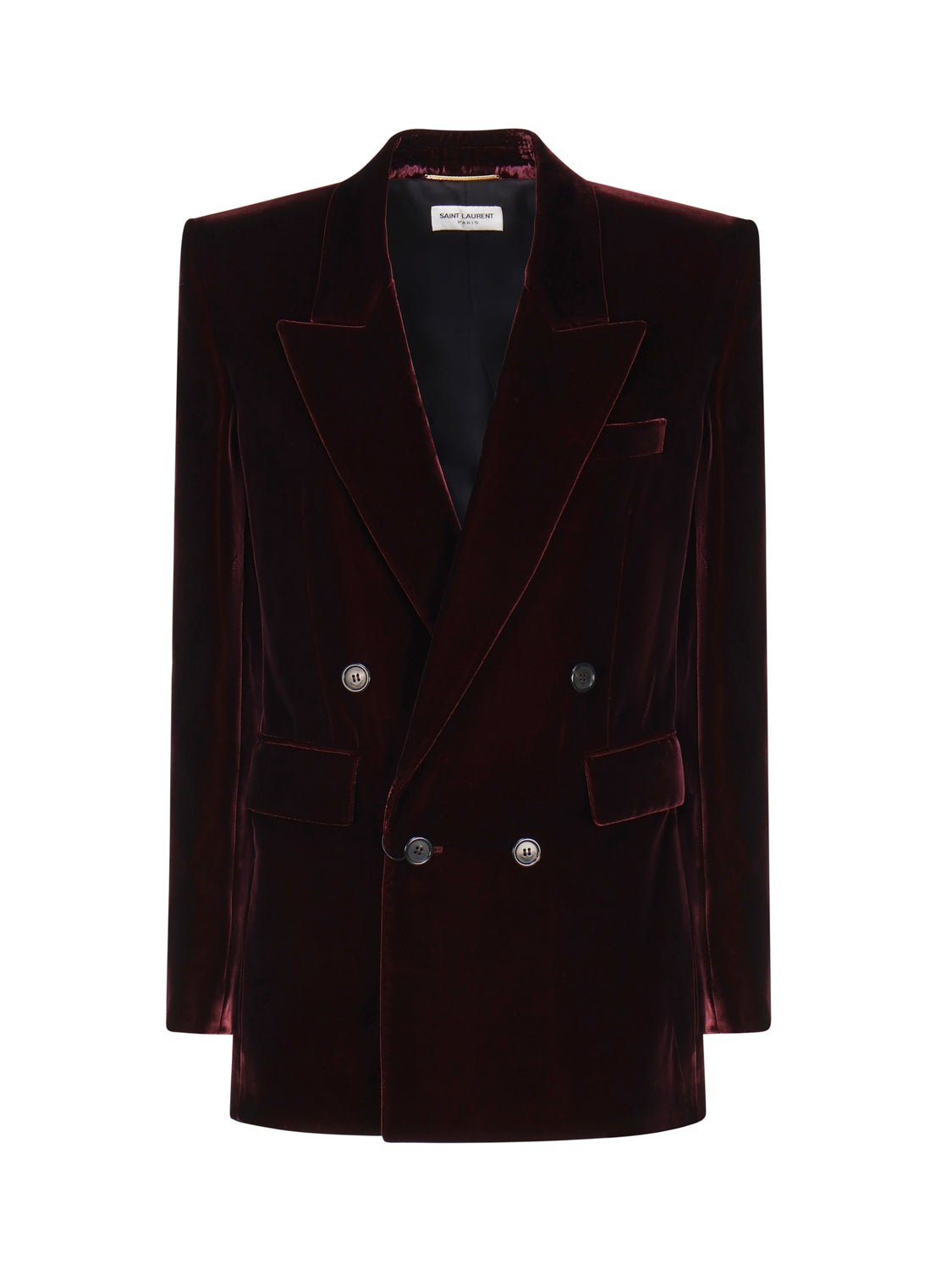 Saint Laurent Jackets Bordeaux Cupro