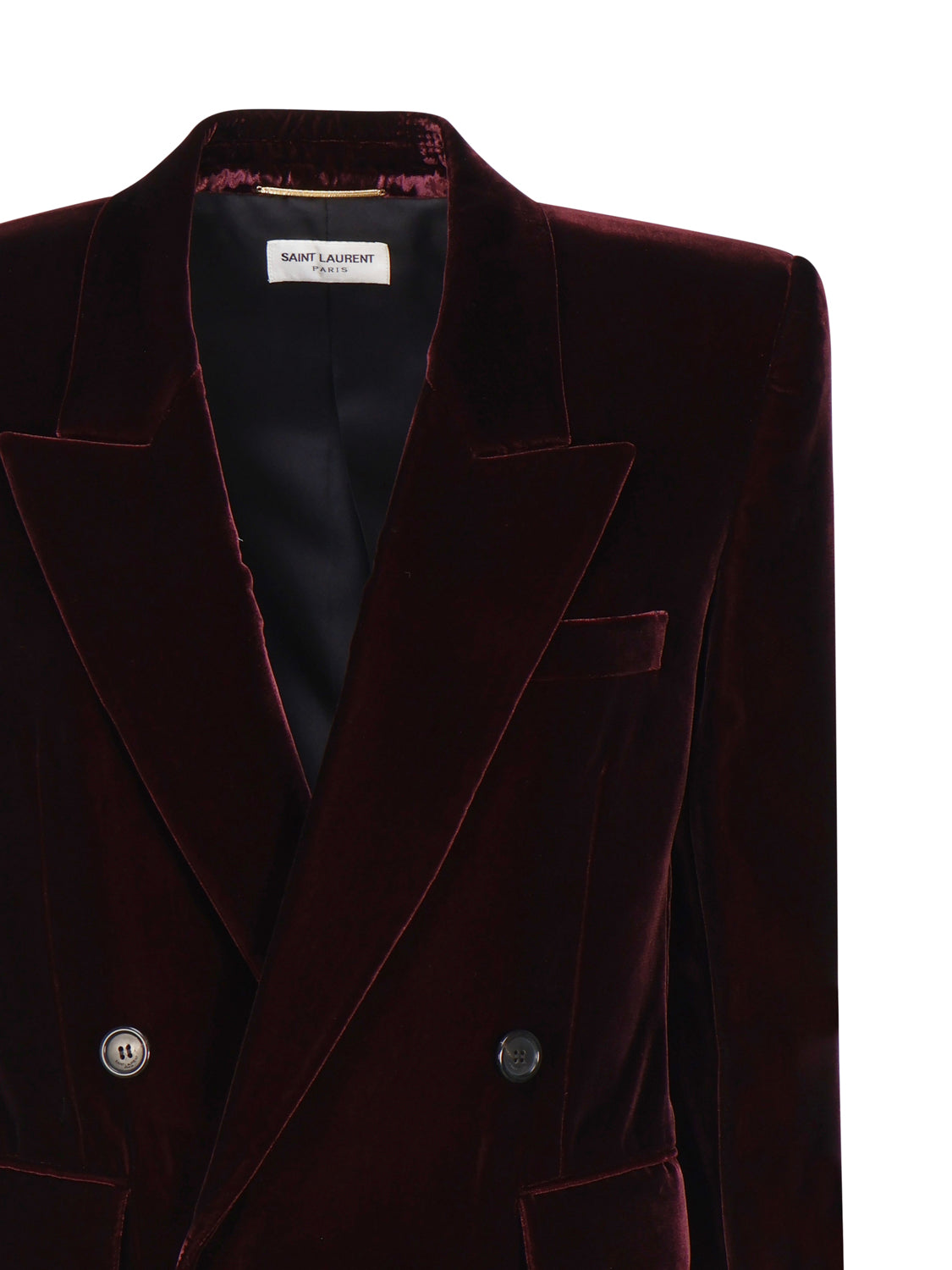 Saint Laurent Jackets Bordeaux Cupro