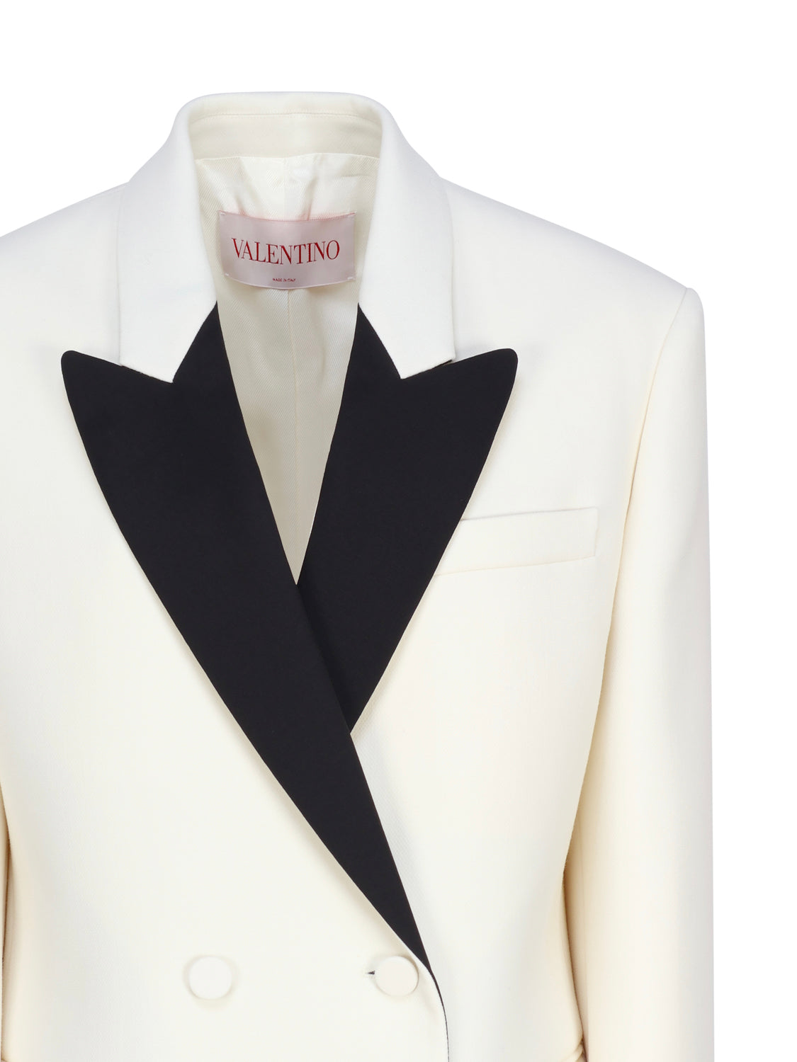 Valentino Garavani Jackets White, Black Virgin Wool Polyamide