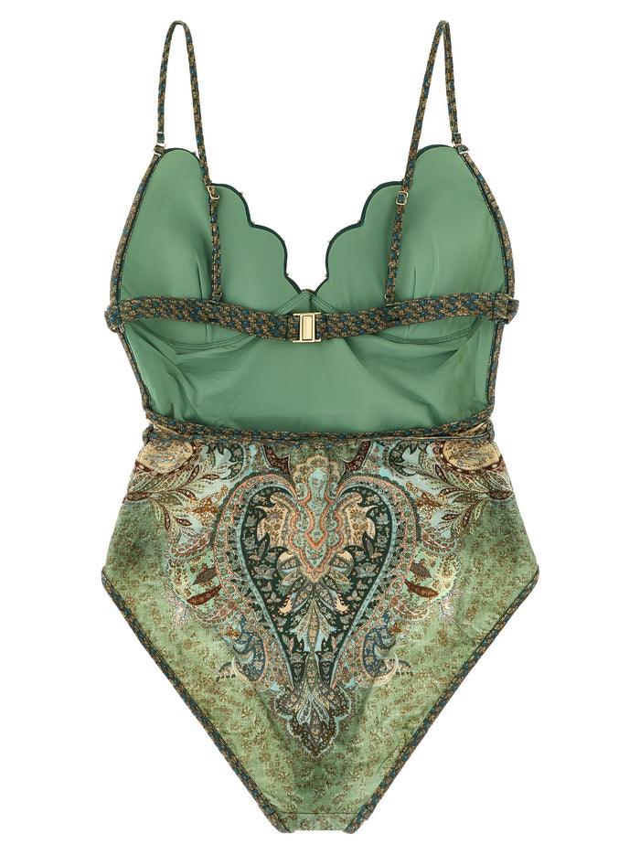 Wanderlust one-piece swimsuit Green Polyamide Beachwear