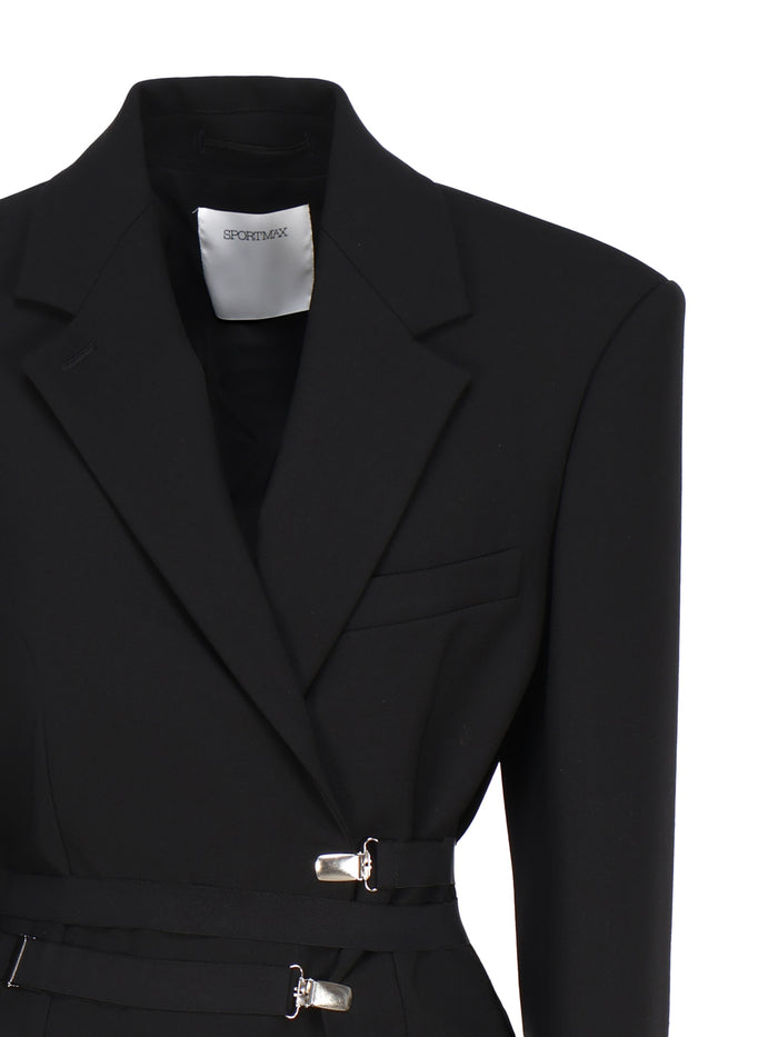 Sportmax Coats Black Polyester