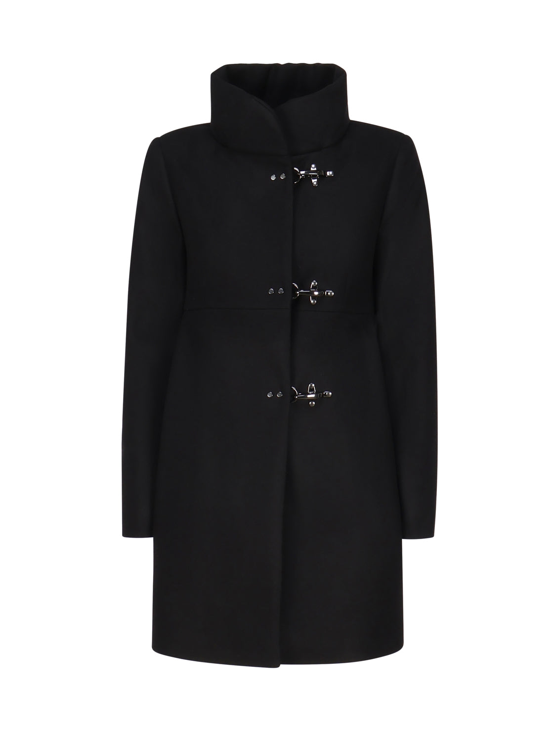 Fay Coats Black Wool