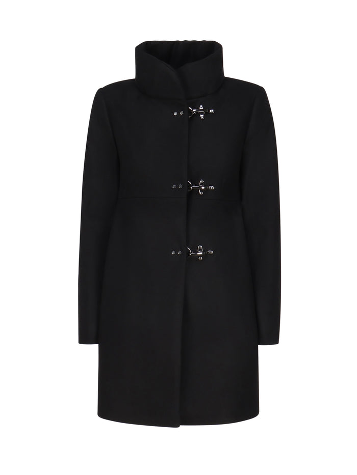 Fay Coats Black Wool