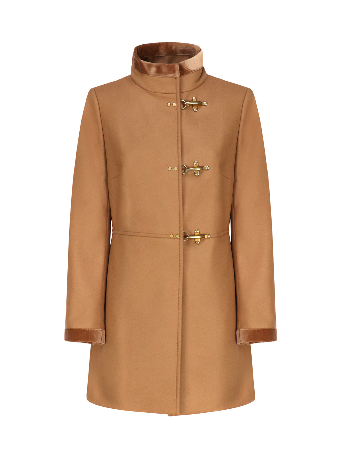 Fay Coats Beige Virgin Wool
