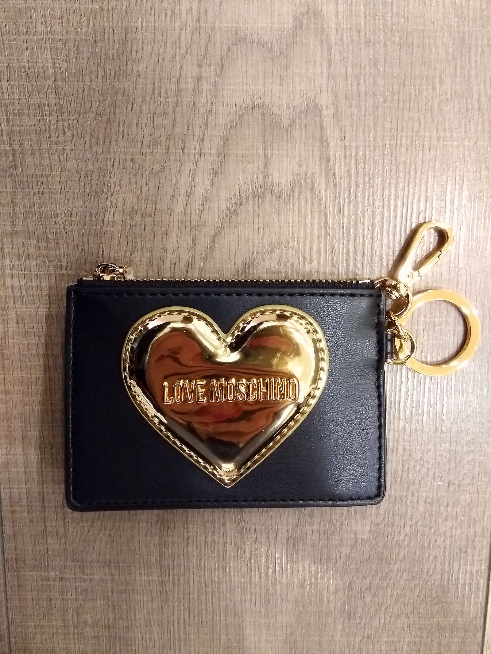 Gold Love Black Polyurethane Smallleathergoods