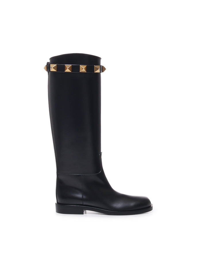 Valentino Garavani Boots Black Calfskin