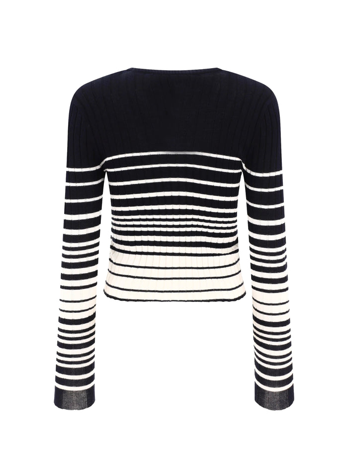 Valentino Garavani Sweaters Navy, Blue Cotton Virgin Wool