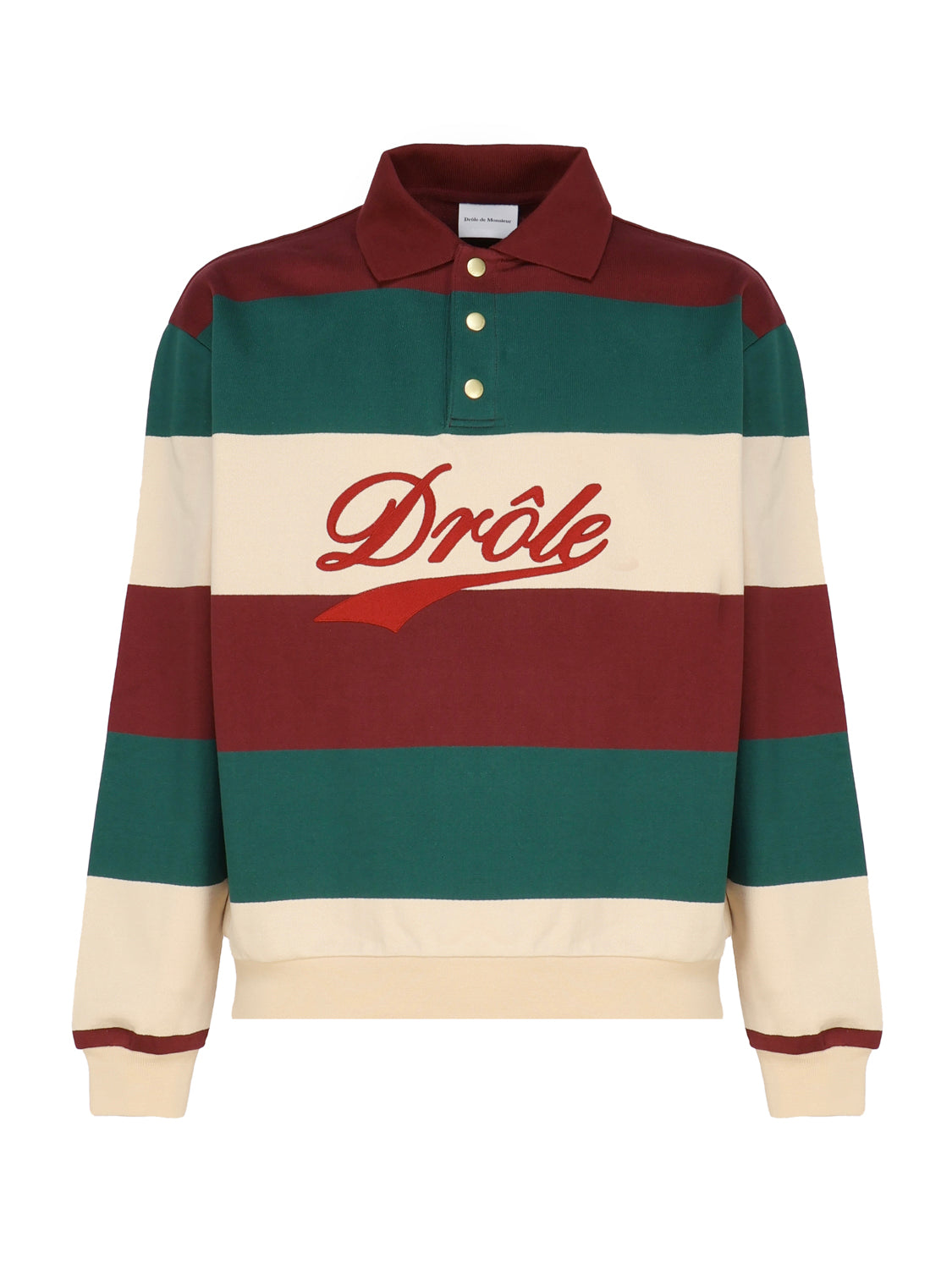 Drole De Monsieur T-Shirts And Polos Bordeaux, White, Green Cotton