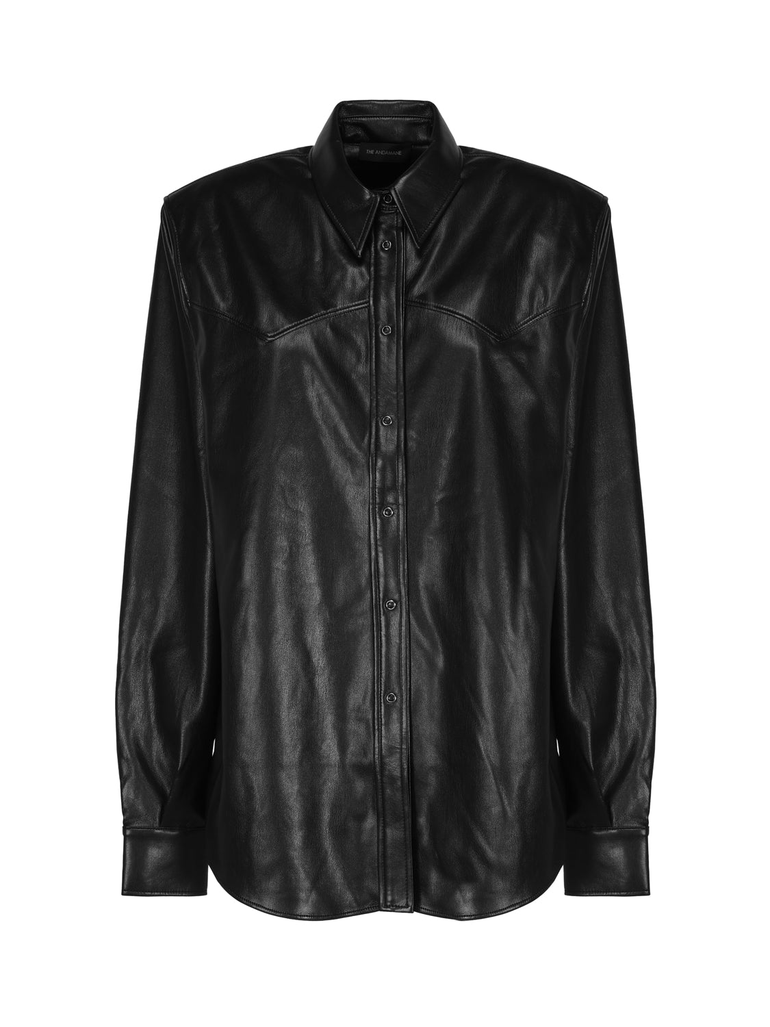 THE ANDAMANE Shirts Black Calfskin