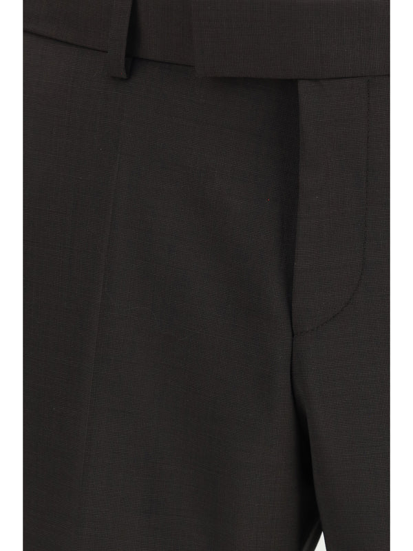 Suit Virgin Wool Dark Brown Merino Suits